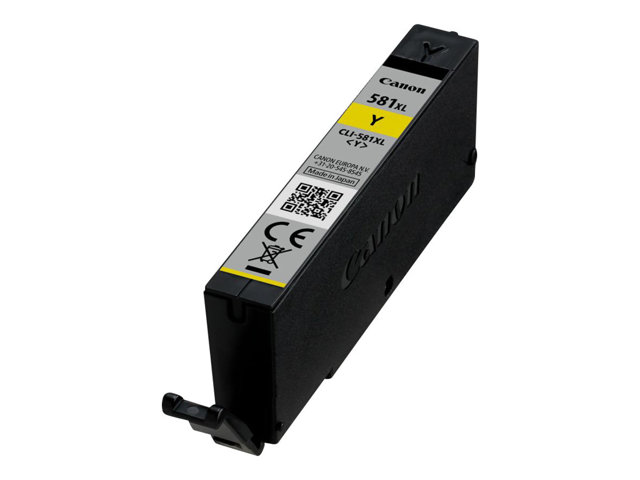 Canon CLI-581Y XL - 8.3 ml - XL size - yellow - original - ink tank - for PIXMA TS6251, TS6350, TS6351, TS705, TS8252, TS8350, TS8351, TS8352, TS9550, TS9551