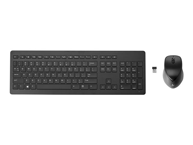 HP Wireless Rechargeable 950MK - Keyboard and mouse set - wireless - 2.4 GHz - Swiss - for Elite Mobile Thin Client mt645 G7, EliteBook 830 G6, Pro Mobile Thin Client mt440 G3