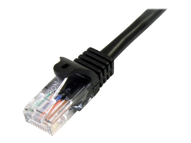 StarTech.com 3m Black Cat5e / Cat 5 Snagless Patch Cable - Patch cable - RJ-45 (M) to RJ-45 (M) - 3 m - UTP - CAT 5e - snagless - black