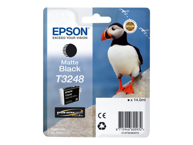 Epson T3248 - 14 ml - matte black - original - ink cartridge - for SureColor P400, SC-P400