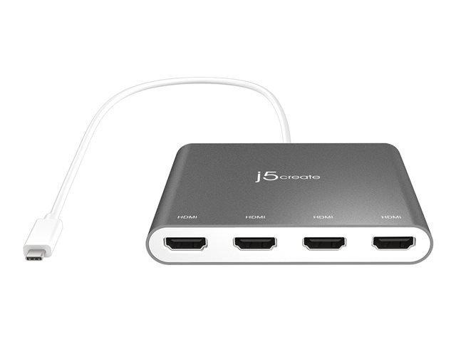 USB-C to 4 Port HDMI Multi Monitor Adapt