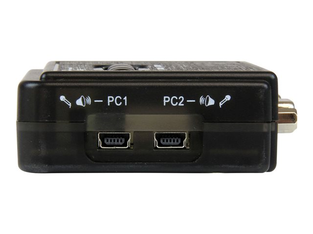 StarTech.com 2 Port USB VGA KVM Switch - Single VGA - Hot-key & Audio Support - 2048x1536 @60Hz KVM Switch - KVM Video Switch (SV211KUSB) - KVM / audio switch - 2 x KVM / audio - 1 local user - desktop