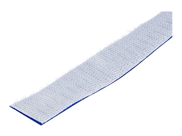 StarTech.com 25ft Hook and Loop Roll, Cut-to-Size Reusable Cable Ties, Bulk Industrial Wire Fastener Tape / Adjustable Fabric Wraps Blue / Resuable Self Gripping Cable Management Straps - Adjustable Loop Ties (HKLP25BL) - Hook & loop fastener - 7.62 m - blue - for P/N: CABSHF2POST2, HKLP25, HKLP25GN, HKLP25RD, HKLP25YW
