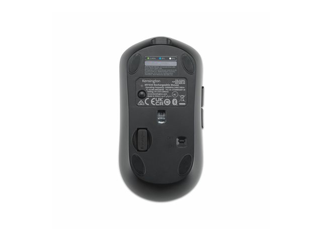 Kensington MY430 EQ - Mouse - multi-device, rechargeable - optical - 6 buttons - wireless - 2.4 GHz, Bluetooth - USB wireless receiver - black