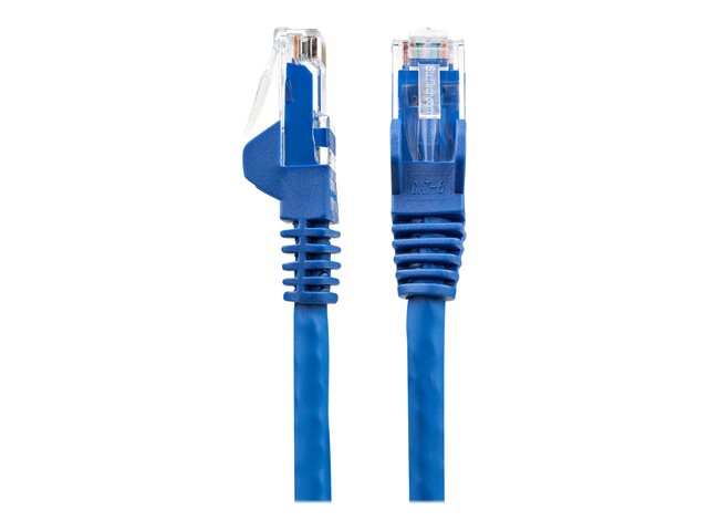 StarTech.com 5m LSZH CAT6 Ethernet Cable, 10 Gigabit Snagless RJ45 100W PoE Network Patch Cord with Strain Relief, CAT 6 10GbE UTP, Blue, Individually Tested/ETL, Low Smoke Zero Halogen - Category 6 - 24AWG (N6LPATCH5MBL) - Patch cable - RJ-45 (M) to