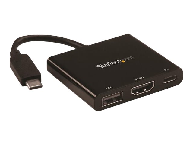 StarTech.com USB-C to HDMI Adapter - 4K 30Hz - Thunderbolt 3 Compatible - with Power Delivery (USB PD) - USB C Adapter Converter (CDP2HDUACP) - Docking station - USB-C / Thunderbolt 3 - HDMI