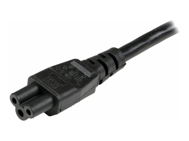 StarTech.com 3m (10ft) Laptop Power Cord, EU Schuko to C5, 2.5A 250V, 18AWG, Notebook / Laptop Replacement AC Cord, Printer/Power Brick Cord, Schuko CEE 7/7 to Clover Leaf IEC 60320 C5 - Laptop Charger Cable (753E-3M-POWER-LEAD) - Power cable - power