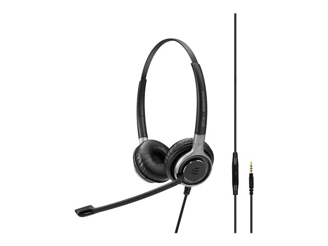 EPOS IMPACT SC 665 - Headset - on-ear - wired - 3.5 mm jack - black, silver