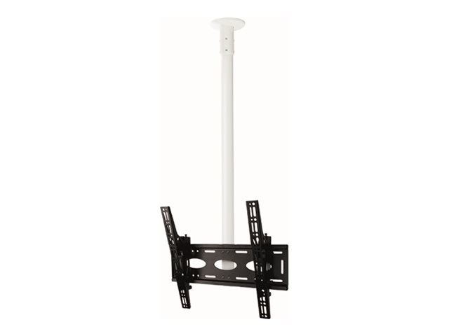 B-TECH BT8423 - Mounting kit (ceiling mount) - for flat panel - lockable - black, white - screen size: up to 65\" - mounting interface: up to 400 x 600 mm