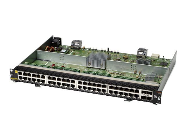 HPE Aruba 6400 - Expansion module - Gigabit Ethernet (PoE) x 48 + Gigabit Ethernet x 4 - for HPE Aruba 6405, 6405 48SFP+, 6405 96G, 6410