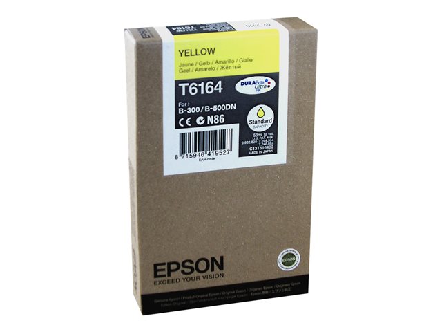Epson T6164 - 53 ml - yellow - original - ink cartridge - for B 300, 310N, 500DN, 510DN