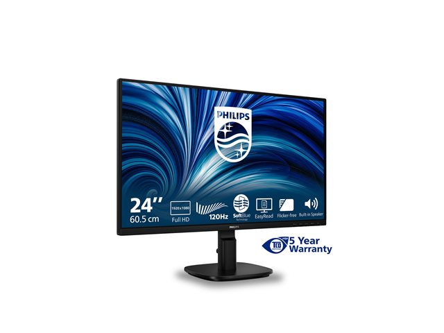 24\", FHD, 120Hz, simple stand, AntiBL (HW), 2x2W Speakers