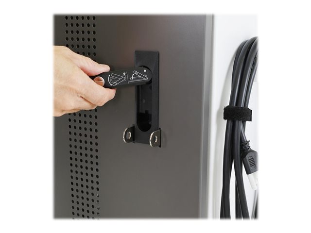 Ergotron YES35 - Cart (charge only) - for 35 mobile devices - lockable - grey, white - screen size: up to 10\"
