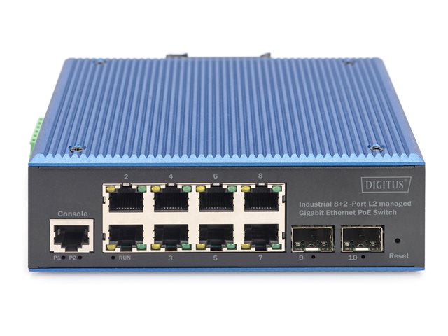 Ind. 8+2-Port Gigabit L2 managed Switch