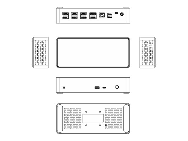 StarTech.com USB-C Dock, 4K 60Hz Quad Monitor DisplayPort & HDMI, Universal USB C Docking Station with 100W Power Delivery Charging, USB Hub w/ 1x USB Type-C & 3x USB-A, Ethernet, Audio - Thunderbolt 3 Compatible (DK31C4DPPDUE) - Docking station - USB-C 3.2 Gen 2 / Thunderbolt 3 - 4 x DP, 4 x HDMI - 1GbE