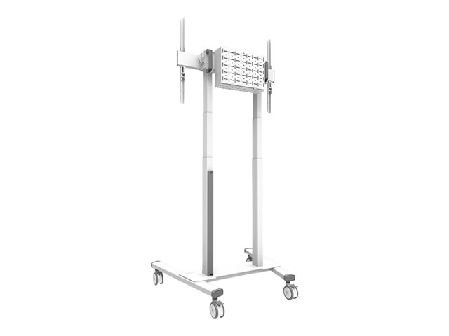 Neomounts FL55-875WH1 - Cart - for flat panel - motorised - lockable - steel - white - screen size: 55\"-100\" - for Neomounts AV1-875BL