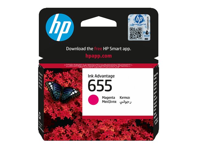 HP 655 - Magenta - original - ink cartridge - for Deskjet Ink Advantage 3525, Ink Advantage 46XX, Ink Advantage 5525, Ink Advantage 6525