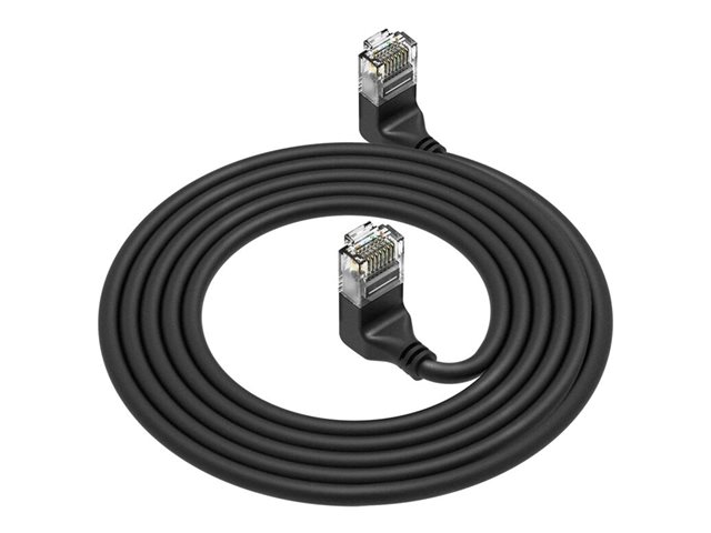 CAT6A UTP SL U/U-ANG BK 0.15M. 1 stk