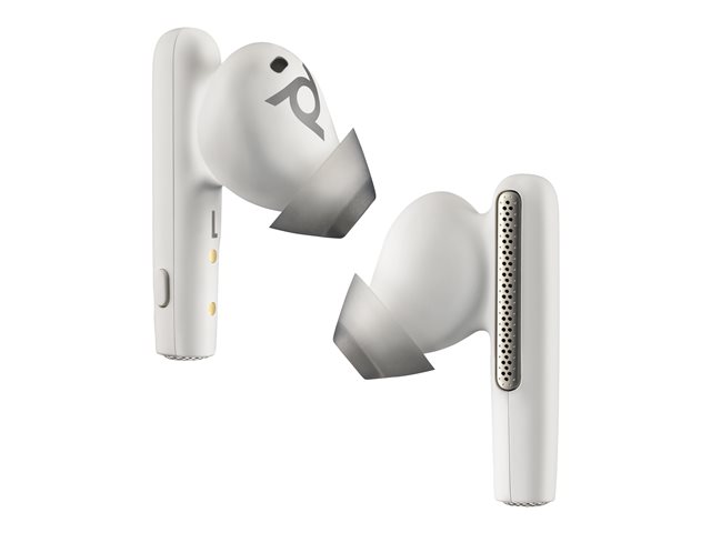 Poly Voyager Free 60/60+ Microsoft Teams Certified White Earbuds (2 Pieces) - Replaces Poly SKU 221223-04