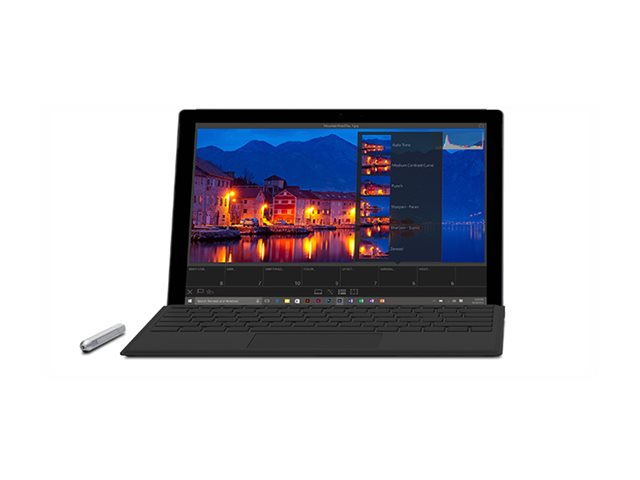 Microsoft Surface Pro Type Cover (M1725) - Keyboard - with trackpad, accelerometer - Nordic - black - commercial - for Surface Pro (Mid 2017), Pro 3, Pro 4