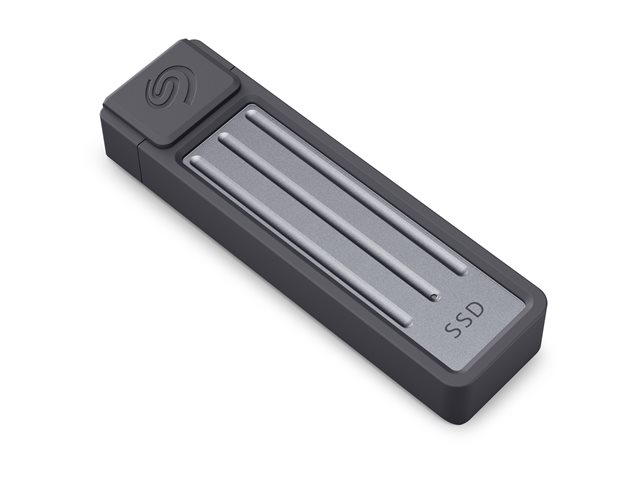 Seagate Ultra Compact STMX2000400 - SSD - 2 TB - external (portable) - USB 3.2 Gen 2 (USB-C connector) - dark grey - with Seagate Rescue Data Recovery