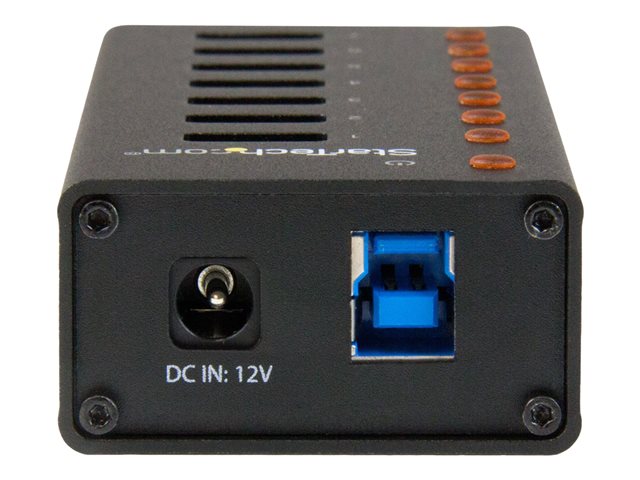 StarTech.com 7 Port USB 3.0 Hub (5 Gbps) - Metal Enclosure - Desktop or Wall Mountable - Rugged & industrial Powered USB Expander and Splitter Hub (ST7300U3M) - Hub - 7 x SuperSpeed USB 3.0 - desktop, wall-mountable - for P/N: BNDTBUSB3142, PEXUS313AC2V, PEXUSB311A1E, PEXUSB312A2, PEXUSB314A2V, PEXUSB314A2V2