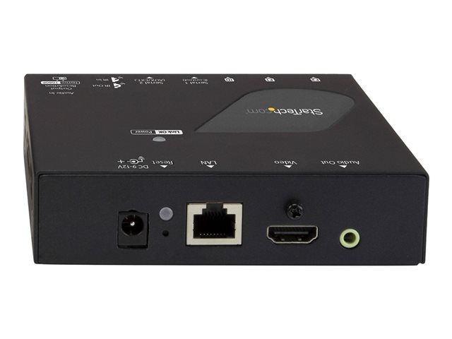 StarTech.com 4K HDMI over IP Receiver for ST12MHDLAN4K - 4K Receiver - HDMI Over Cat6 - 4k AV Receiver (ST12MHDLAN4R) - Video/audio extender - receiver - 1GbE, HDMI - up to 100 m - for P/N: ST12MHDLAN4K, SV565HDIP, SVA12M2NEUA, SVA12M5NA, VIDWALLMNT