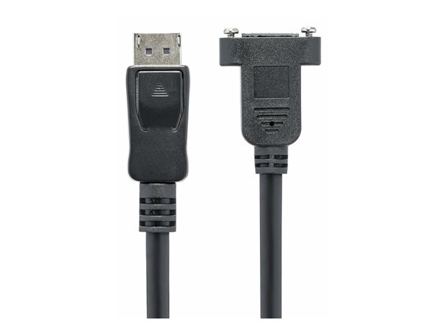 StarTech.com 3 ft. (0.9 m) Displayport Male to Female Cable - Mounting - Latched Connectors - DisplayPort - DP Monitor Cable (DPPNLFM3) - DisplayPort cable - DisplayPort (M) to DisplayPort (F) - 91.4 cm - latched, molded - black - for P/N: CDP2DP141M