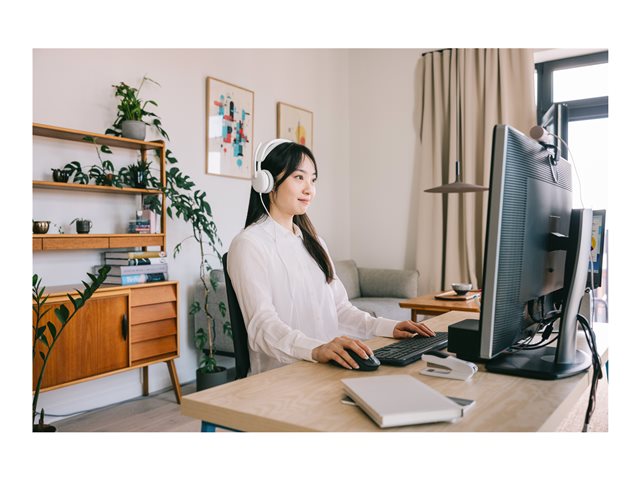 Logitech Zone Wired 2 - Headset - on-ear - wired - active noise cancelling - off-white