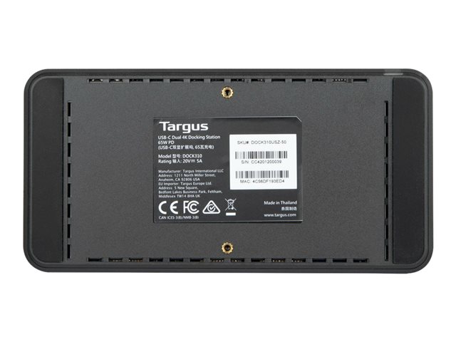 Targus - Docking station - USB-C - 2 x HDMI - 1GbE - 130 Watt