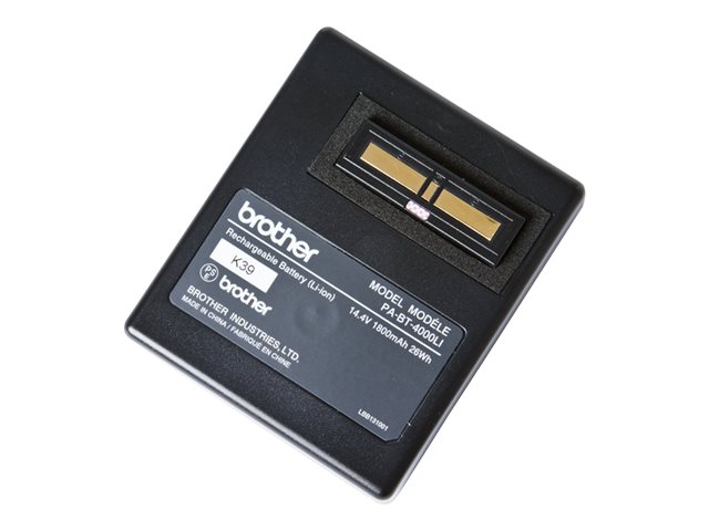 Brother PA-BT-4000LI - Printer battery - Lithium Ion - 1800 mAh - for P/N: US#PT-P900W, US#PTP900WC, US#PT-P950NW, US#QL820NWBC, US#RJ-4030, US#TD2130NHC