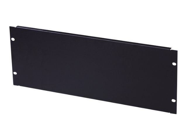 4U blank panel color black (RAL 9005)