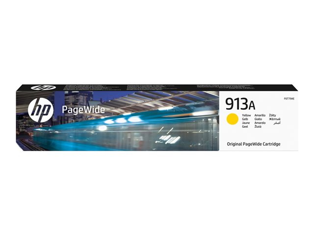 HP 913A - Yellow - original - PageWide - ink cartridge - for PageWide 352, MFP 377, PageWide Managed MFP P57750, P55250, PageWide Pro 452, 477, 552