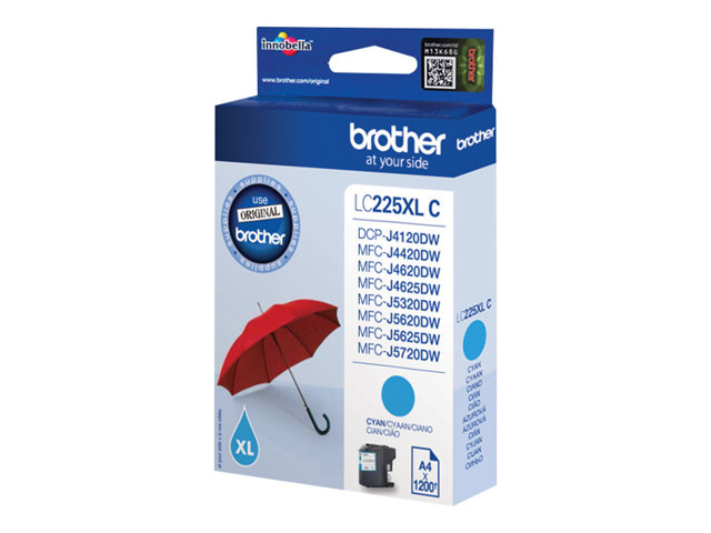 Brother LC22EC - Super High Yield - cyan - original - ink cartridge - for Brother MFC-J5920DW