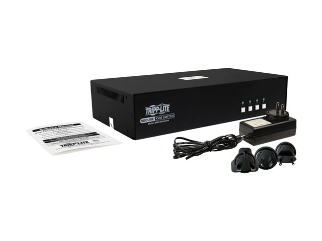 Secure KVM Switch 4-Port DisplayPort Dua