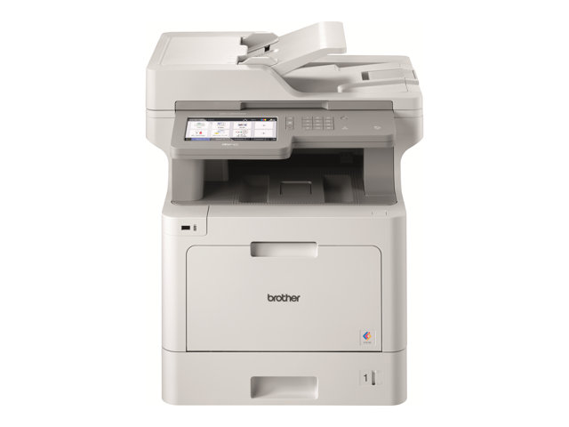 Brother MFC-L9570CDW - Multifunction printer - colour - laser - 215.9 x 355.6 mm (original) - A4/Legal (media) - up to 31 ppm (copying) - up to 31 ppm (printing) - 300 sheets - 33.6 Kbps - USB 2.0, Gigabit LAN, Wi-Fi(n), USB host, NFC