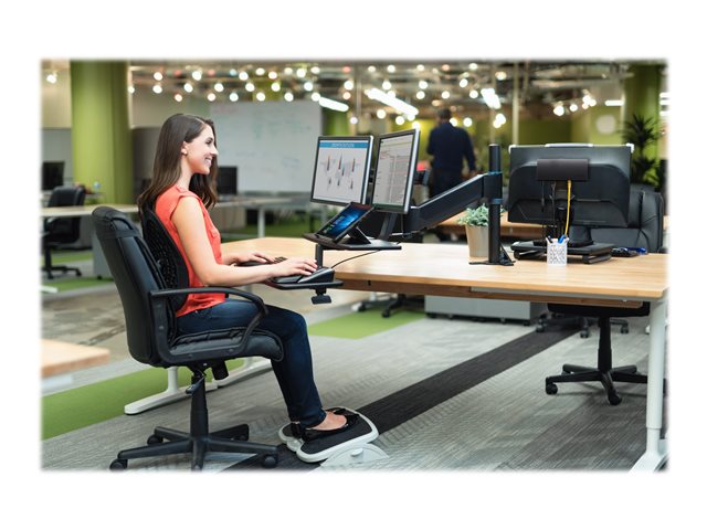 Kensington SmartFit Sit/Stand Workstation - Mounting kit (sit-stand arm, mouse platform, desk clamp pole, keyboard platform) - for LCD display / PC equipment - black - desktop