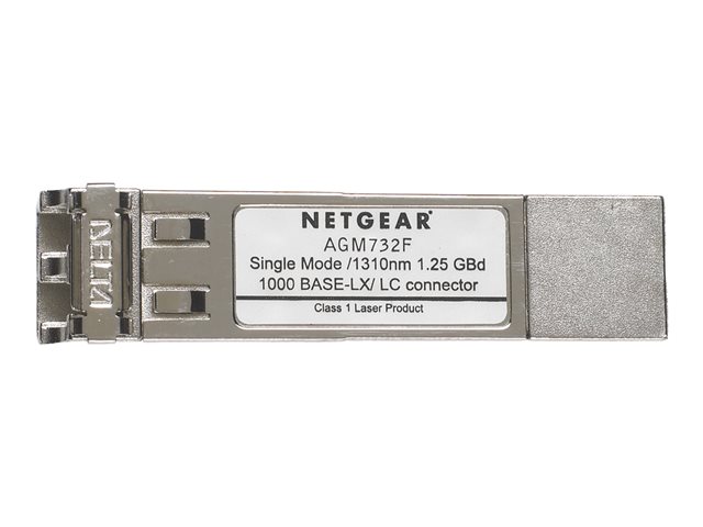 NETGEAR ProSafe AGM732F - SFP (mini-GBIC) transceiver module - 1GbE - 1000Base-LX - LC single-mode - up to 10 km - for NETGEAR GSM7224, M4300-28G-PoE+