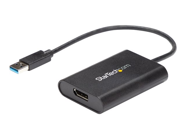 StarTech.com USB 3.0 to DisplayPort Adapter - 4K 30Hz - External Video & Graphics Card - Dual Monitor Display Adapter - Supports Windows (USB32DPES2) - DisplayPort adapter - TAA Compliant - USB Type A (M) to DisplayPort (F) - USB 3.0 - 20 cm - 4K30Hz