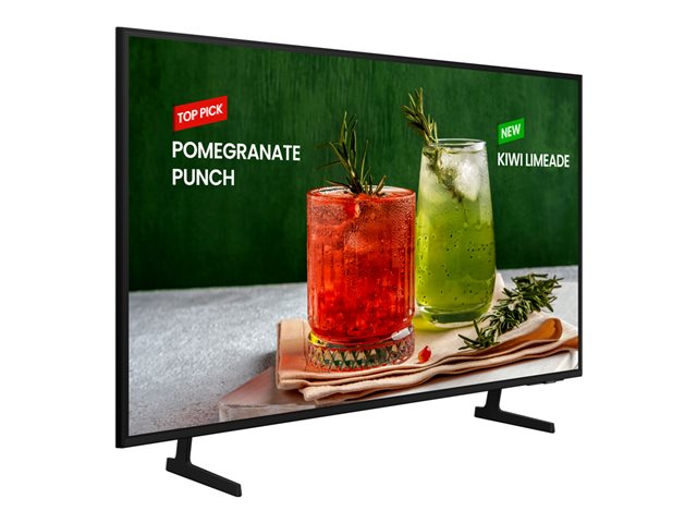 Samsung BE55D-H - 55\" Diagonal Class BED-H Series LED-backlit LCD TV - Crystal UHD - digital signage - Smart TV - Tizen OS - 4K UHD (2160p) 3840 x 2160 - HDR - Edge LED BLU - black