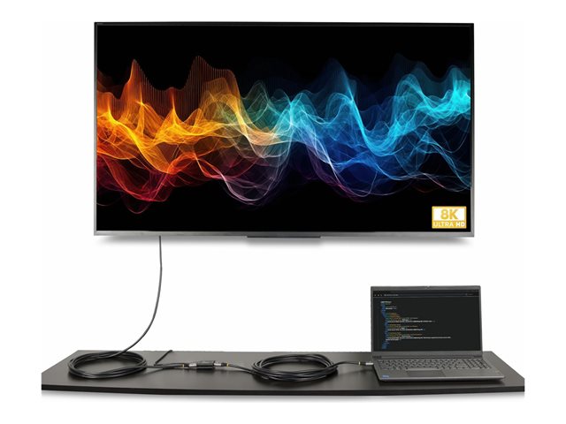 StarTech.com 33ft (10m) 8K 60Hz HDMI Signal Booster, Active HDMI 2.1 Inline Repeater and Video Signal Amplifier up to 8K 60Hz/4K 144Hz, Compact HDMI Cable Extender - HDMI Signal Extension (33FT-8K-HDMI-BOOSTER) - Video/audio extender - transmitter - HDMI - 2 ports - up to 10 m - TAA Compliant
