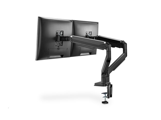 DUAL GAS SPRING MONITOR CLAMP MOUNT 15-32 2X 9 KG (MAX.) BLACK