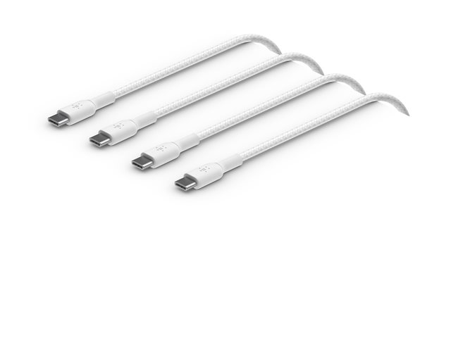 Belkin BoostCharge - USB cable - 24 pin USB-C (M) to 24 pin USB-C (M) - 1 m - white