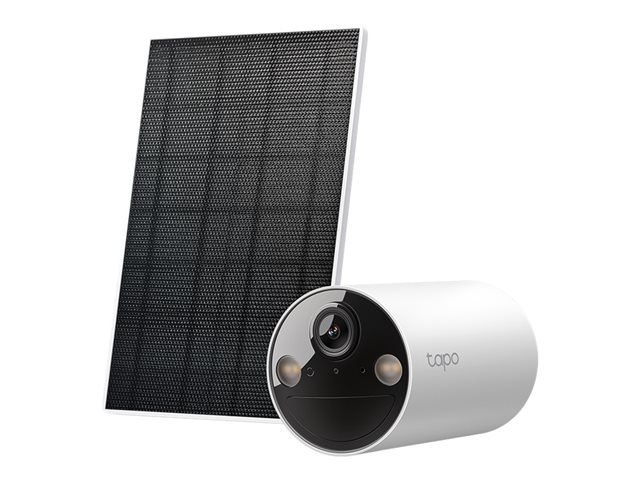 Tapo C410 KIT V1 - Network surveillance camera - indoor, outdoor - weatherproof - colour (Day&Night) - 3 MP - 2304 x 1296 - 2K - fixed focal - audio - wireless - Wi-Fi - 2.4GHz radio - H.264 - with Tapo A201 solar panel