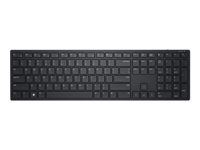 Dell KB500 - Keyboard - wireless - 2.4 GHz - QWERTY - UK - black - with 3 years Next Business Day Advanced Exchange Service