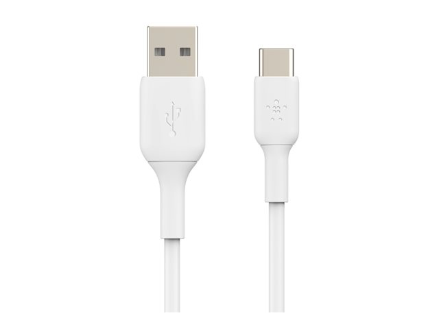 Belkin BoostCharge - USB cable - 24 pin USB-C (M) to USB (M) - 15 cm - white