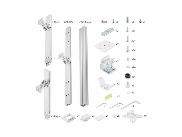 Six-Monitor Desk Mount Max 32IN/8kg