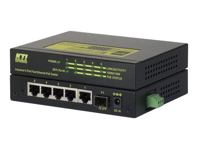 INDUSTRIAL 10/100 5 PRT POE+. 1 stk