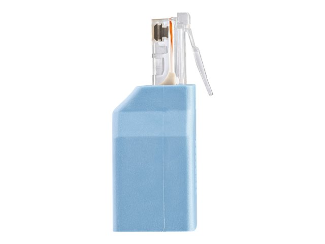 StarTech.com Cisco Console Rollover Adapter for RJ45 Ethernet Cable - Network adapter cable - RJ-45 (M) to RJ-45 (F) - blue - ROLLOVER - Network adapter cable - RJ-45 (M) to RJ-45 (F) - blue