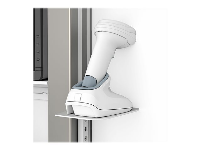 Ergotron CareFit - Mounting component (horizontal bracket) - for barcode scanner - medical - snow white - enclosure - for P/N: 61-367-030, 61-367-060